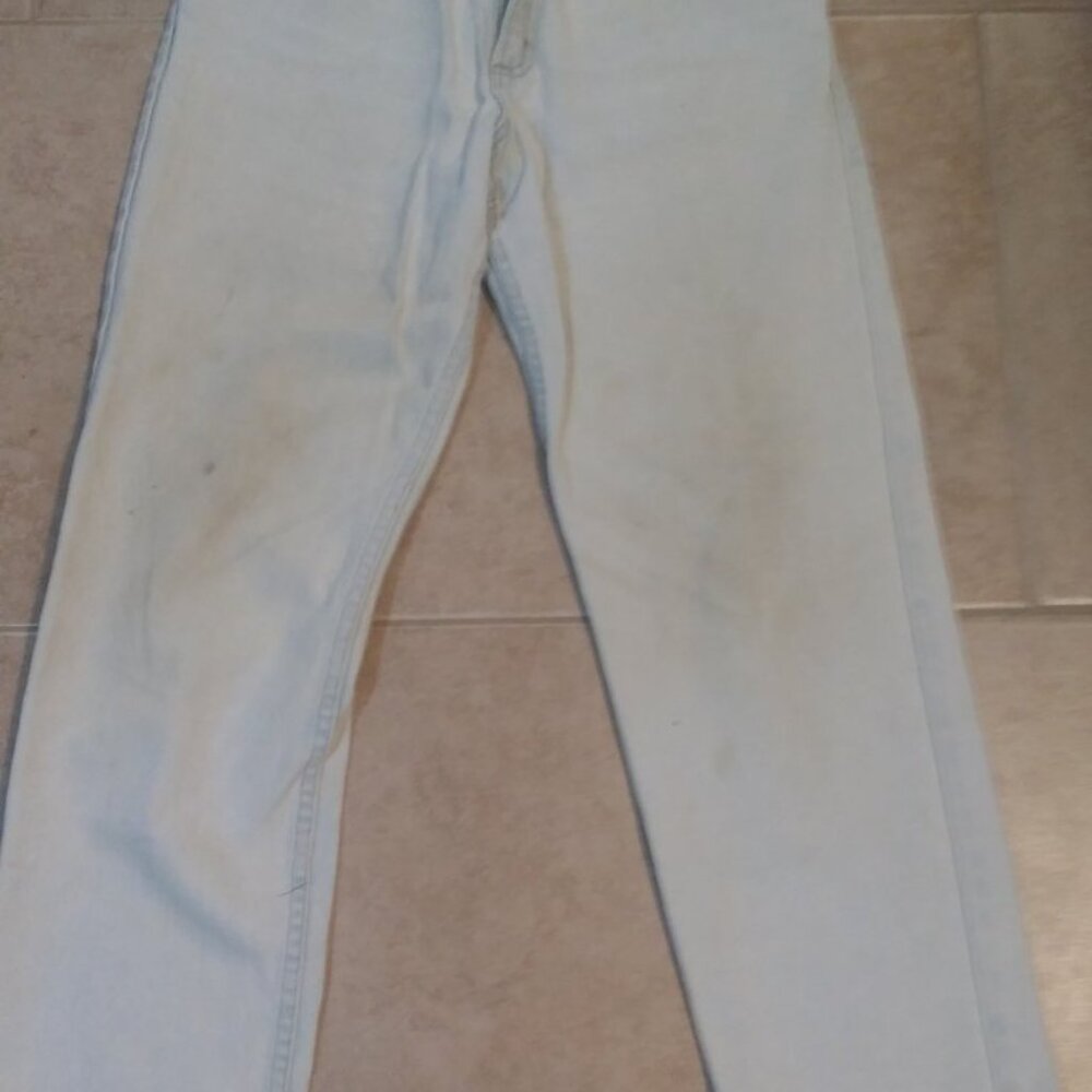 GAP 1969 VINTAGE GIRLS SIZE 14 FADED BOOT CUT DENIM BLUE JEANS (J4)